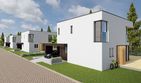 Projekt domu EX 2 G1 energo plus (bliźniak) - z pełnym piętrem dom o powierzchni 125,15 m², dach płaski - ujęcie 3