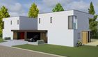 Projekt domu EX 2 G1 energo plus (bliźniak) - z pełnym piętrem dom o powierzchni 125,15 m², dach płaski - ujęcie 4