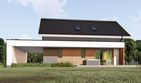Projekt domu uA34v5 - parterowy z poddaszem dom o powierzchni 107,83 m², dach dwuspadowy - ujęcie 3