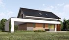Projekt domu uA34v5 - parterowy z poddaszem dom o powierzchni 107,83 m², dach dwuspadowy - ujęcie 4