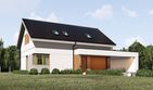 Projekt domu uA34v5 - parterowy z poddaszem dom o powierzchni 107,83 m², dach dwuspadowy - ujęcie 5