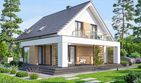 Projekt domu Lungo 4 modern - parterowy z poddaszem dom o powierzchni 110,33 m², dach dwuspadowy - ujęcie 3