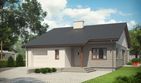 Projekt domu Armando II G1 reco (wiązary) energo plus - parterowy dom o powierzchni 84,56 m², dach dwuspadowy, koszt budowy 268 000 zł - ujęcie frontu