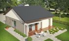 Projekt domu Armando II G1 reco (wiązary) energo plus - parterowy dom o powierzchni 84,56 m², dach dwuspadowy - ujęcie 3