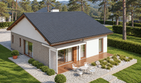 Projekt domu Armando II G1 energo plus (wiązary) - parterowy dom o powierzchni 84,56 m², dach dwuspadowy - ujęcie 3