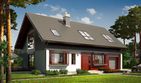 Projekt domu Benjamin G1 energo plus - parterowy z poddaszem dom o powierzchni 158,29 m², dach dwuspadowy - ujęcie 2