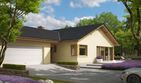Projekt domu India G2 reco (wersja B) energo plus - parterowy dom o powierzchni 120,92 m², dach dwuspadowy, koszt budowy 389 000 zł - ujęcie frontu