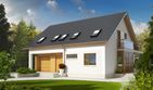 Projekt domu Pablo II G1 energo plus - parterowy z poddaszem dom o powierzchni 140,74 m², dach dwuspadowy - ujęcie 2