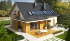 Projekt domu Pablo II G1 energo plus - parterowy z poddaszem dom o powierzchni 140,74 m², dach dwuspadowy - ujęcie 3