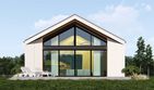 Projekt domu uA229 - parterowy dom o powierzchni 124,16 m², dach dwuspadowy - ujęcie 4