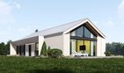 Projekt domu uA229 - parterowy dom o powierzchni 124,16 m², dach dwuspadowy - ujęcie 5