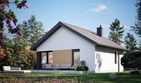 Projekt domu Mini 19 (wersja A) energo - parterowy dom o powierzchni 46,96 m², dach dwuspadowy - ujęcie 3