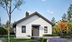 Projekt domu Mini 19 (wersja A) energo - parterowy dom o powierzchni 46,96 m², dach dwuspadowy - ujęcie 4