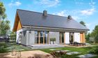 Projekt domu Tani w budowie wiązary - parterowy dom o powierzchni 99,67 m², dach dwuspadowy - ujęcie 2