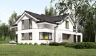 Projekt domu uA249 - parterowy z poddaszem dom o powierzchni 168,24 m², dach wielospadowy - ujęcie 2