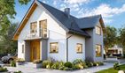 Projekt domu BW-27 wariant 4 - parterowy z poddaszem dom o powierzchni 123 m², dach dwuspadowy - ujęcie 3