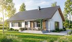 Projekt domu Mokka 17 plus 2 - parterowy dom o powierzchni 122,88 m², dach dwuspadowy - ujęcie 4