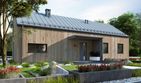 Projekt domu Ka263 Sz - parterowy dom o powierzchni 84,20 m², dach dwuspadowy - ujęcie frontu