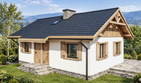 Projekt domu L-239 szkieletowy - parterowy dom o powierzchni 50,82 m², dach dwuspadowy - ujęcie 2