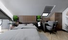 Projekt domu Ka273 T - parterowy z poddaszem dom o powierzchni 91,55 m², dach dwuspadowy - ujęcie 27