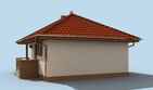 Projekt domu letniskowego Vigo szkielet drewniany dom letniskowy - parterowy dom o powierzchni 28,18 m², dach namiotowy - ujęcie 4