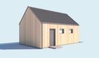 Projekt garażu G351 szkielet drewniany - parterowy dom o powierzchni 30,02 m², dach dwuspadowy - ujęcie 2