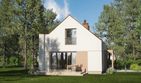 Projekt domu D342 - parterowy z poddaszem dom o powierzchni 109,52 m², dach dwuspadowy - ujęcie 2