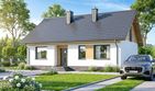 Projekt domu Irys 2 - parterowy dom o powierzchni 77,48 m², dach dwuspadowy - ujęcie 2