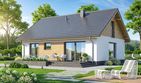 Projekt domu Irys 2 - parterowy dom o powierzchni 77,48 m², dach dwuspadowy - ujęcie 3
