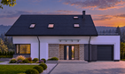 Projekt domu N41-G1 - parterowy z poddaszem dom o powierzchni 128,77 m², dach dwuspadowy - ujęcie 11
