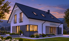 Projekt domu N41-G1 - parterowy z poddaszem dom o powierzchni 128,77 m², dach dwuspadowy - ujęcie 15