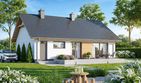 Projekt domu Limonka - parterowy dom o powierzchni 79,92 m², dach dwuspadowy - ujęcie 3