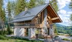 Projekt domu Giewont - parterowy z poddaszem dom o powierzchni 88,90 m², dach dwuspadowy - ujęcie 3