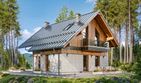 Projekt domu Giewont - parterowy z poddaszem dom o powierzchni 88,90 m², dach dwuspadowy - ujęcie 2