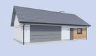 Projekt budynku gospodarczego G342A budynek gospodarczy - parterowy dom o powierzchni 75,80 m², dach dwuspadowy - ujęcie 2