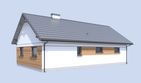 Projekt budynku gospodarczego G342A budynek gospodarczy - parterowy dom o powierzchni 75,80 m², dach dwuspadowy - ujęcie 4