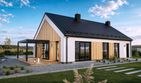 Projekt domu Tani w budowie modern - parterowy dom o powierzchni 99,67 m², dach dwuspadowy - ujęcie 2