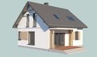 Projekt domu Sevilla 4 - na zgłoszenie do 70m2 pompa ciepła, wentylacja mechaniczna z rekup. - parterowy z poddaszem dom o powierzchni 81,70 m², dach dwuspadowy - ujęcie 3
