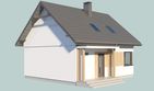Projekt domu Sevilla 4 - na zgłoszenie do 70m2 pompa ciepła, wentylacja mechaniczna z rekup. - parterowy z poddaszem dom o powierzchni 81,70 m², dach dwuspadowy - ujęcie 4