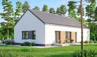 Projekt domu Gustav 3 - parterowy dom o powierzchni 114,75 m², dach dwuspadowy - ujęcie 3