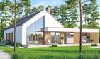 Projekt domu Gustav 3 - parterowy dom o powierzchni 114,75 m², dach dwuspadowy - ujęcie 4