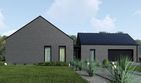 Projekt domu uA337v1 - parterowy dom o powierzchni 174,21 m², dach dwuspadowy - ujęcie 2