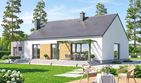 Projekt domu Mokka 20 modern plus 2 - parterowy dom o powierzchni 110,96 m², dach dwuspadowy - ujęcie 2
