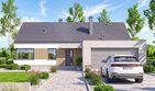 Projekt domu Mokka 18 modern plus - parterowy dom o powierzchni 120 m², dach dwuspadowy - ujęcie 2