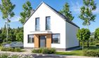 Projekt domu Lungo 4 mini modern - parterowy z poddaszem dom o powierzchni 84,64 m², dach dwuspadowy - ujęcie 2