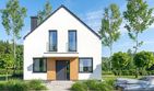 Projekt domu Lungo 4 mini modern - parterowy z poddaszem dom o powierzchni 84,64 m², dach dwuspadowy - ujęcie 3