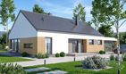 Projekt domu Malwa - parterowy dom o powierzchni 112,83 m², dach dwuspadowy - ujęcie 2