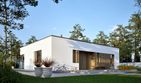 Projekt domu Mini 25 modern plus energo plus - parterowy dom o powierzchni 93,64 m², dach płaski - ujęcie 3