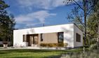 Projekt domu Mini 25 modern plus energo plus - parterowy dom o powierzchni 93,64 m², dach płaski - ujęcie 2
