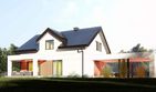 Projekt domu uA333 - parterowy z poddaszem dom o powierzchni 145,30 m², dach dwuspadowy - ujęcie 3